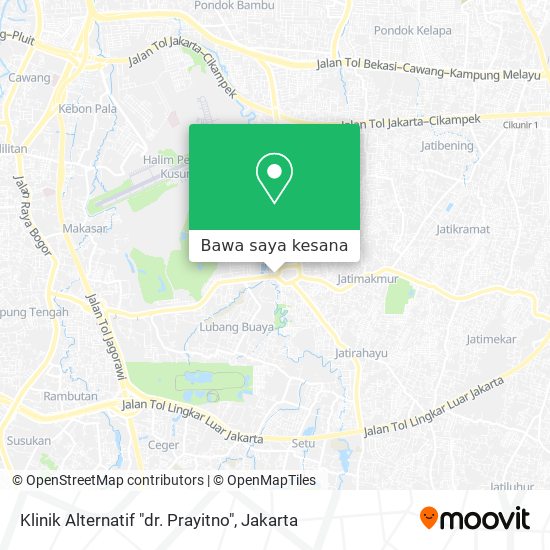 Peta Klinik Alternatif "dr. Prayitno"