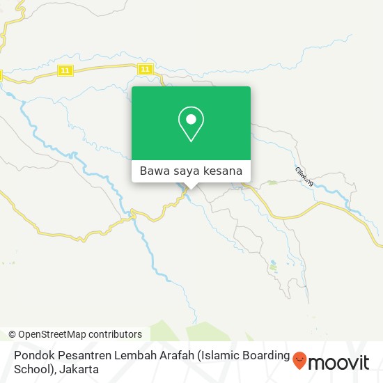 Peta Pondok Pesantren Lembah Arafah (Islamic Boarding School)