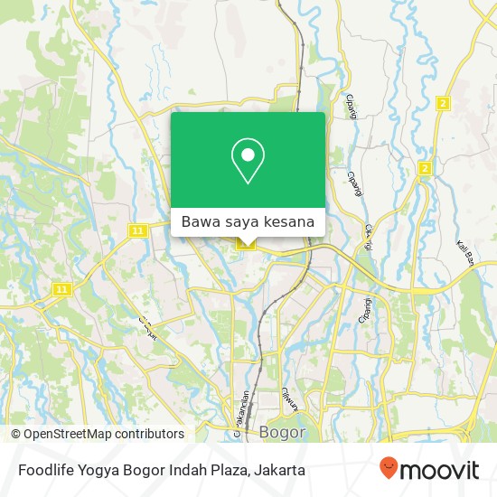 Peta Foodlife Yogya Bogor Indah Plaza