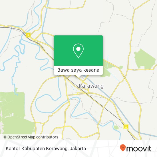 Peta Kantor Kabupaten Kerawang