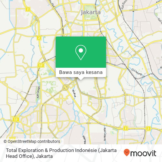 Peta Total Exploration & Production Indonésie (Jakarta Head Office)