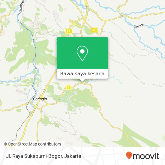 Peta Jl. Raya Sukabumi-Bogor
