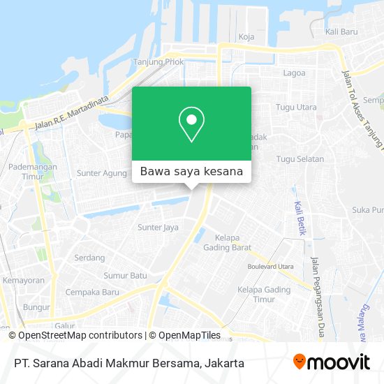 Peta PT. Sarana Abadi Makmur Bersama