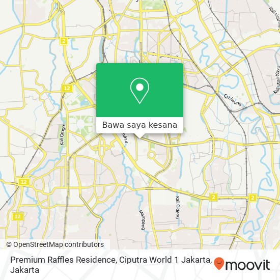Peta Premium Raffles Residence, Ciputra World 1 Jakarta