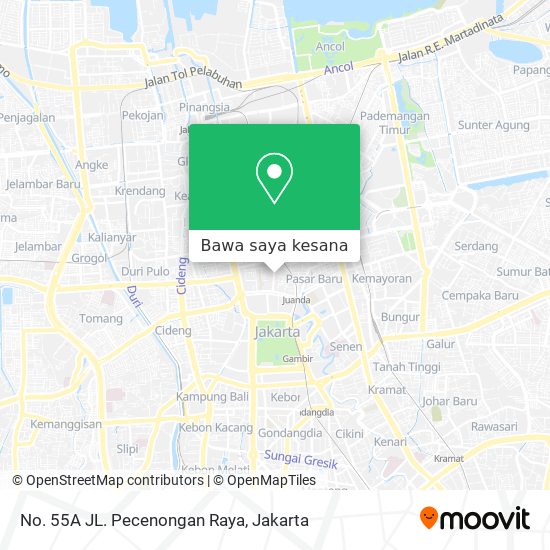 Peta No. 55A JL. Pecenongan Raya