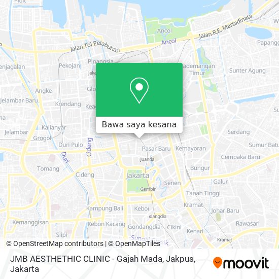 Peta JMB AESTHETHIC CLINIC - Gajah Mada, Jakpus