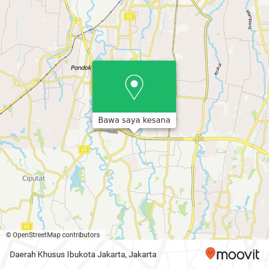 Peta Daerah Khusus Ibukota Jakarta