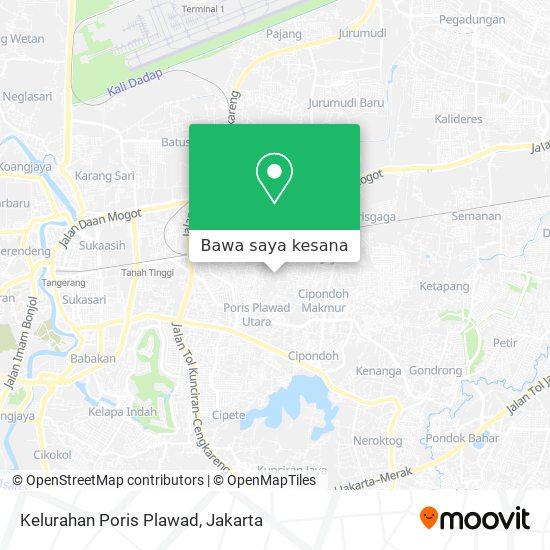 Peta Kelurahan Poris Plawad