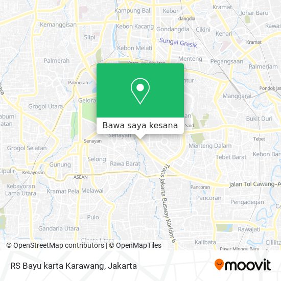 Peta RS Bayu karta Karawang