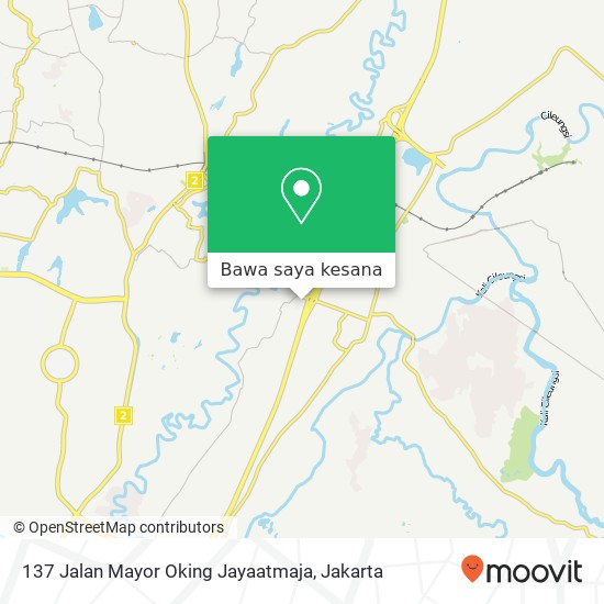Peta 137 Jalan Mayor Oking Jayaatmaja