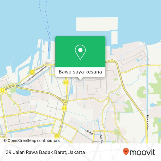 Peta 39 Jalan Rawa Badak Barat