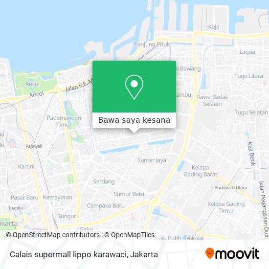 Peta Calais supermall lippo karawaci