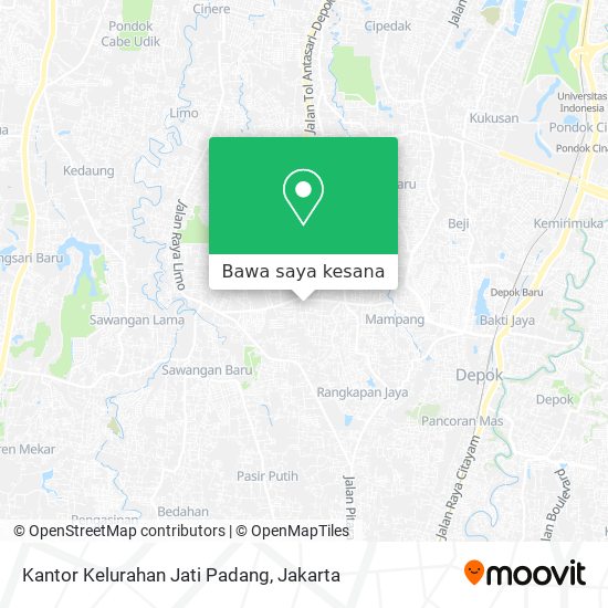 Peta Kantor Kelurahan Jati Padang