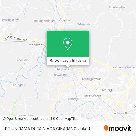 Peta PT. UNIRAMA DUTA NIAGA CIKARANG