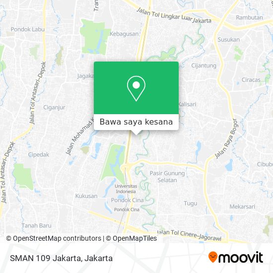 Peta SMAN 109 Jakarta