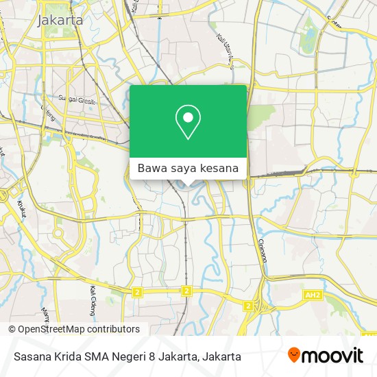 Peta Sasana Krida SMA Negeri 8 Jakarta