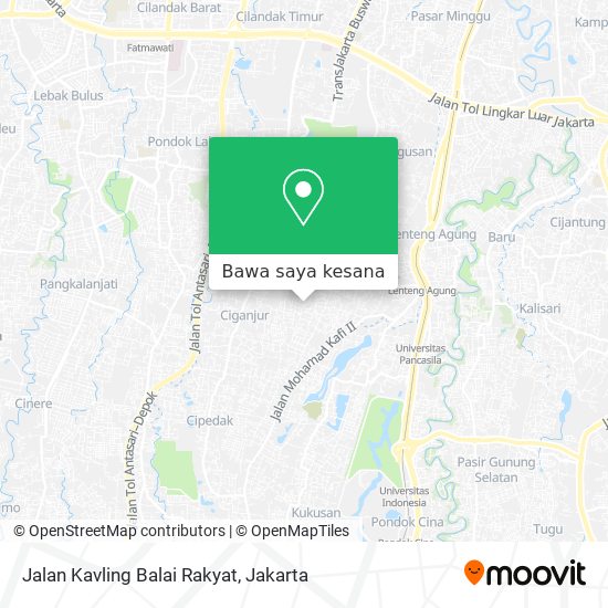 Peta Jalan Kavling Balai Rakyat