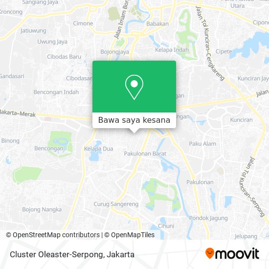 Peta Cluster Oleaster-Serpong