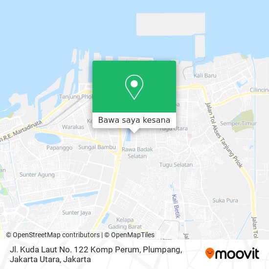 Peta Jl. Kuda Laut No. 122 Komp Perum, Plumpang, Jakarta Utara