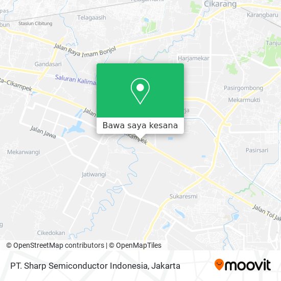 Peta PT. Sharp Semiconductor Indonesia