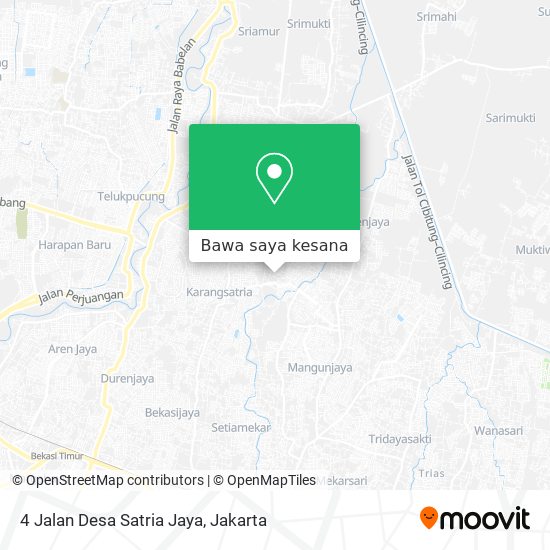 Peta 4 Jalan Desa Satria Jaya