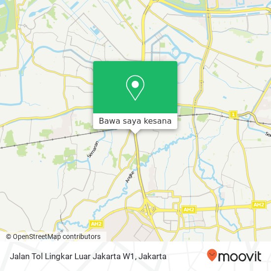 Peta Jalan Tol Lingkar Luar Jakarta W1