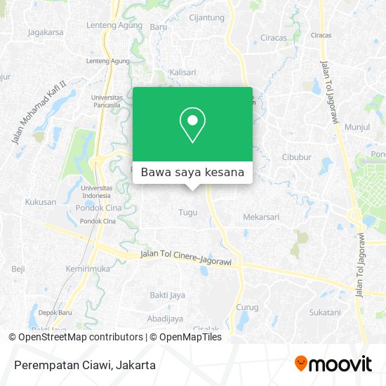 Peta Perempatan Ciawi