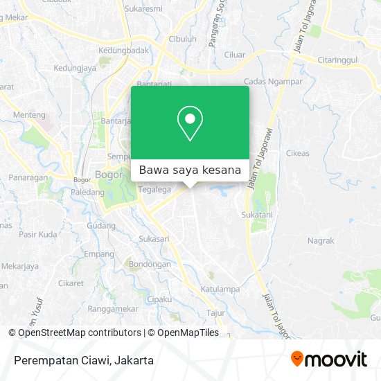 Peta Perempatan Ciawi