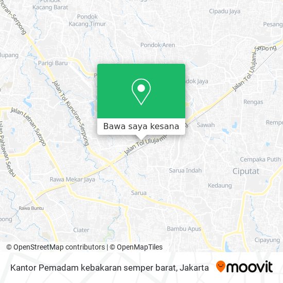 Peta Kantor Pemadam kebakaran semper barat