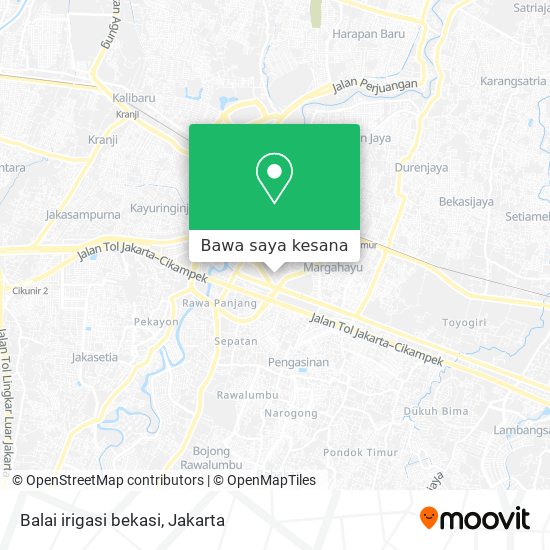 Peta Balai irigasi bekasi