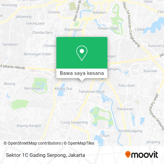 Peta Sektor 1C Gading Serpong