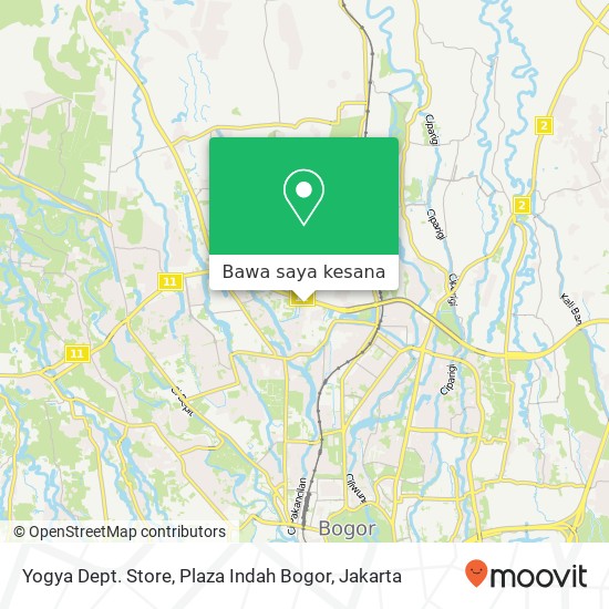 Peta Yogya Dept. Store, Plaza Indah Bogor