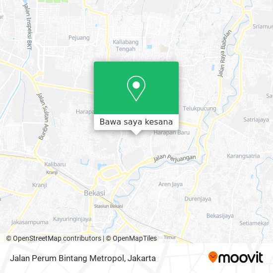 Peta Jalan Perum Bintang Metropol