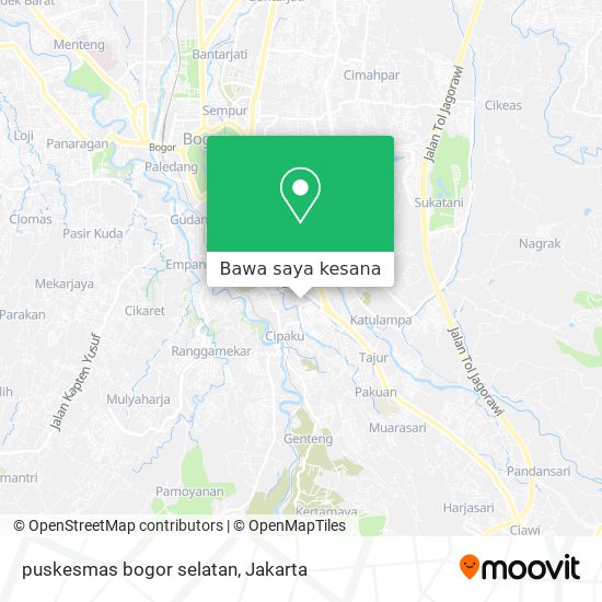 Peta puskesmas bogor selatan