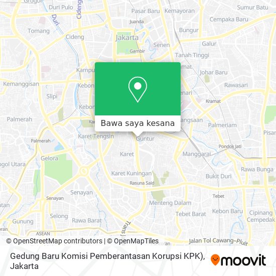 Peta Gedung Baru Komisi Pemberantasan Korupsi KPK)