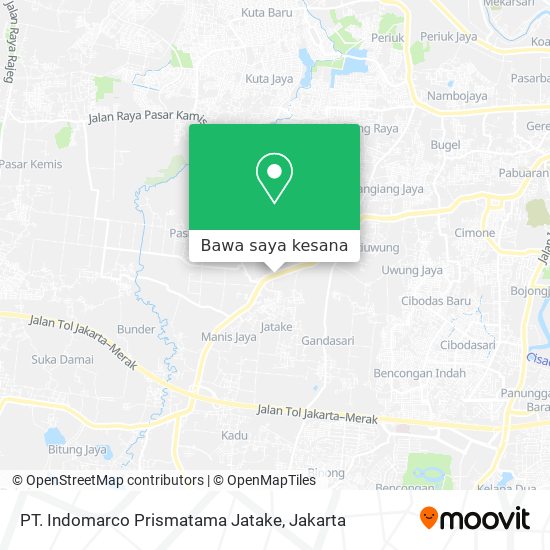 Peta PT. Indomarco Prismatama Jatake