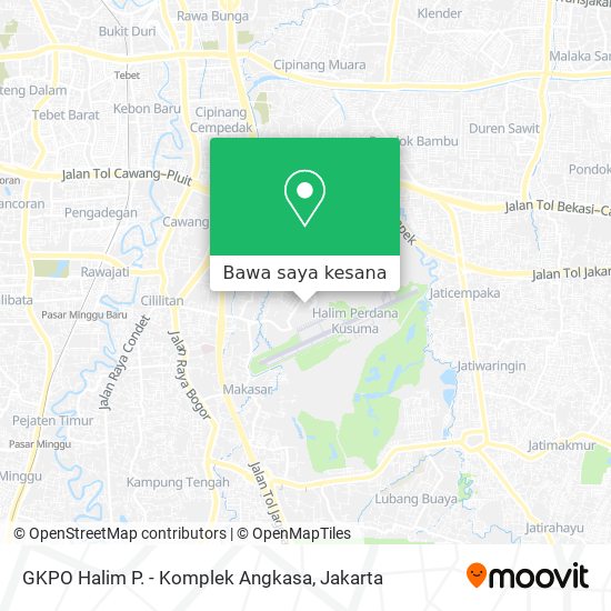 Peta GKPO Halim P. - Komplek Angkasa