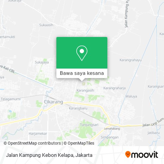 Peta Jalan Kampung Kebon Kelapa