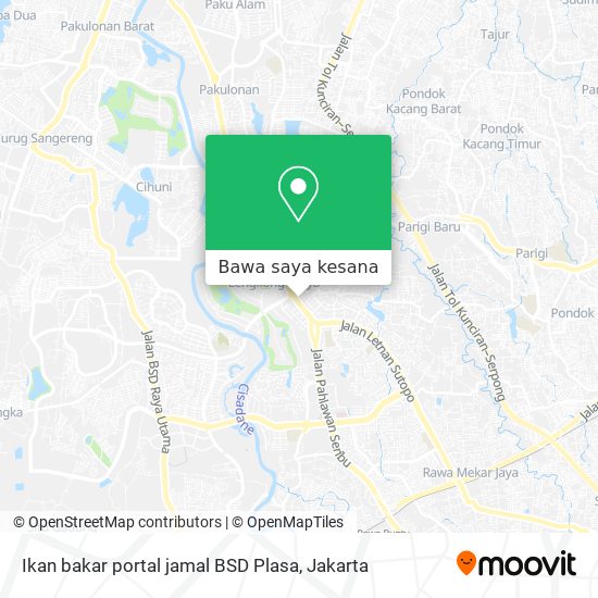 Peta Ikan bakar portal jamal BSD Plasa
