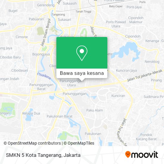 Peta SMKN 5 Kota Tangerang