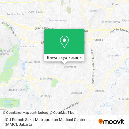 Peta ICU Rumah Sakit Metropolitan Medical Center (MMC)