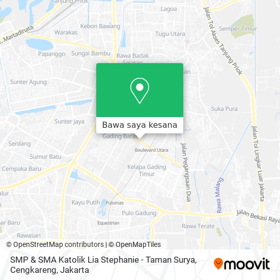 Peta SMP & SMA Katolik Lia Stephanie - Taman Surya, Cengkareng