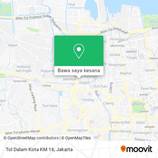 Peta Tol Dalam Kota KM 16