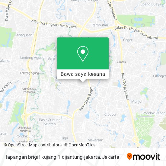 Peta lapangan brigif kujang 1 cijantung-jakarta