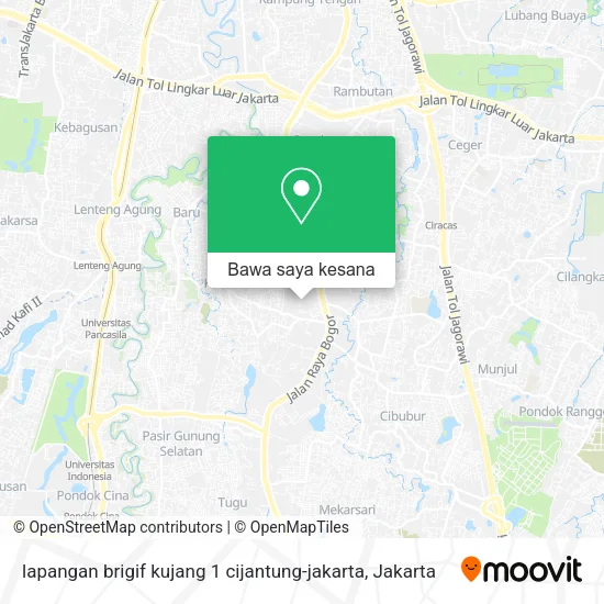 Peta lapangan brigif kujang 1 cijantung-jakarta