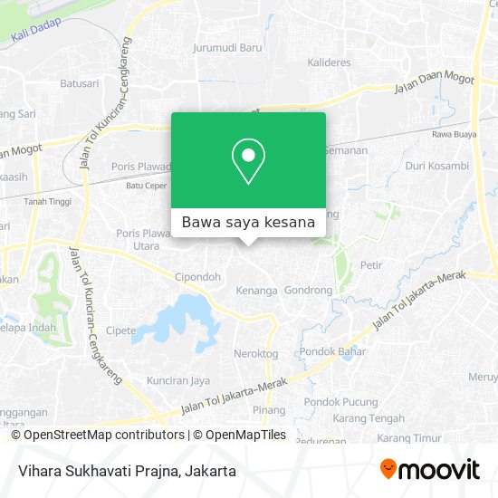Peta Vihara Sukhavati Prajna