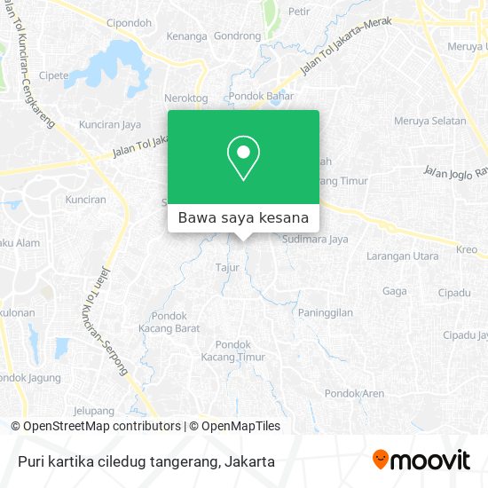 Peta Puri kartika ciledug tangerang