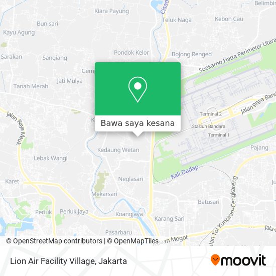 Peta Lion Air Facility Village
