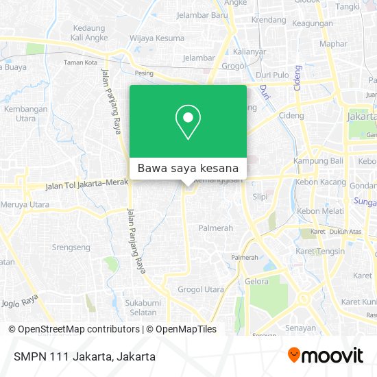 Peta SMPN 111 Jakarta