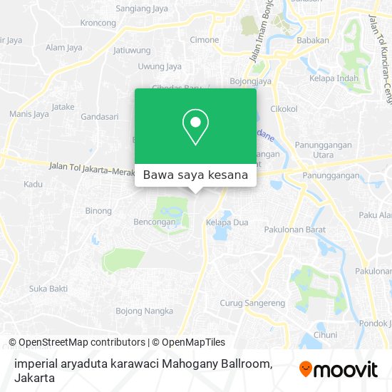 Peta imperial aryaduta karawaci Mahogany Ballroom